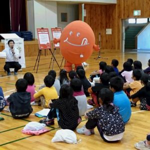 旬ちゃん学校訪問　（阿南町立新野小学校）